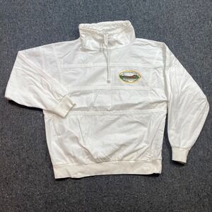 Windswept Pullover Windbreaker Sz M Mens White Gorpcore Spectacle Lake Lodge